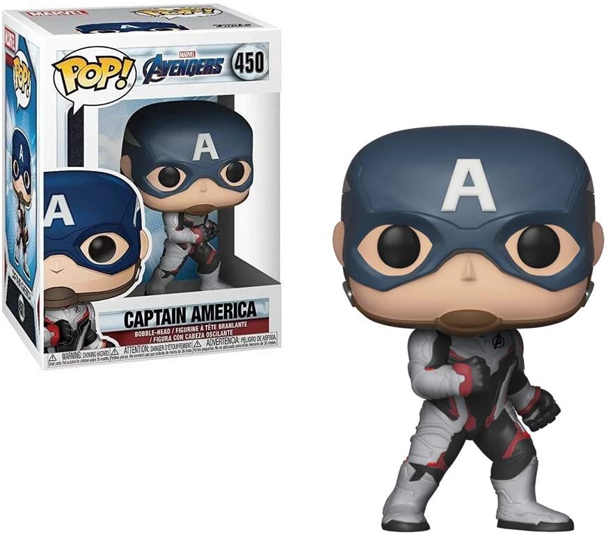Funko POP! Bobble: Marvel Avengers Endgame: Captain America - Collectable Vinyl Figure - Gift Idea - Official Merchandise - Toys for Kids & Adults - Movies Fans - Model Figure for Collectors