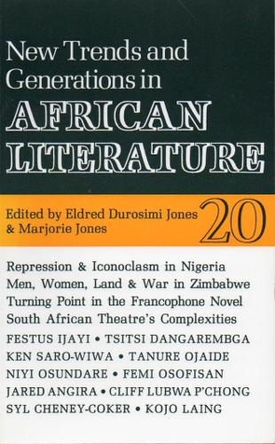 ALT 20 New Trends and Generations in African Literature