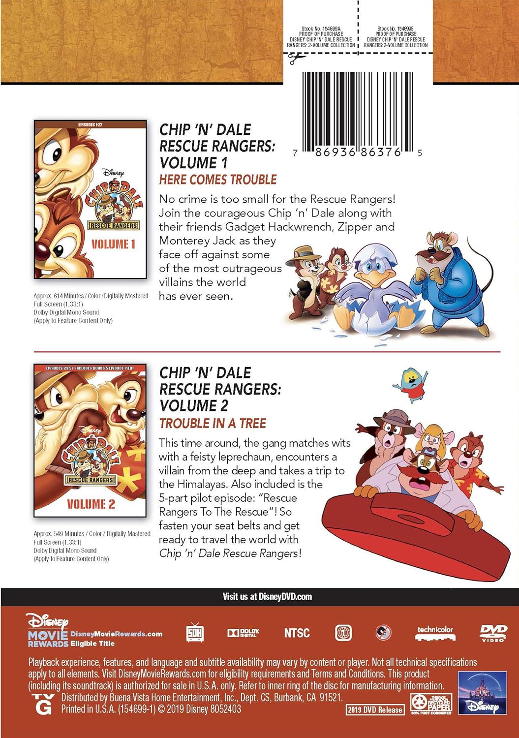 Chip 'N' Dale Rescue Rangers: 2-Movie Collection