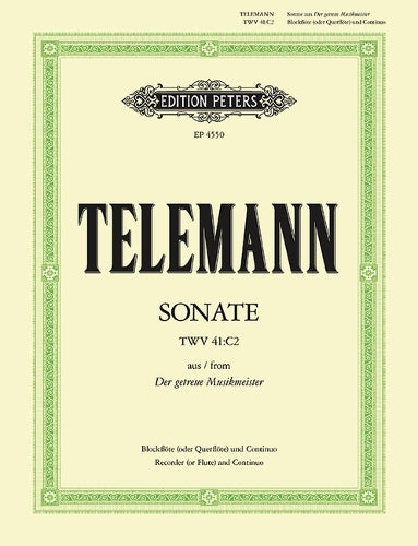 Sonata In C Form Getreuen Musikmeister