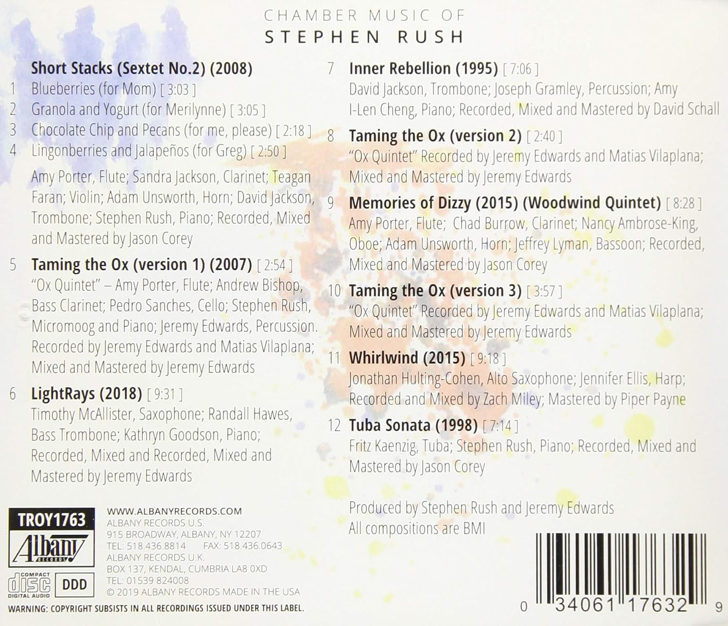 Stephen Rush - Chamber Music Of