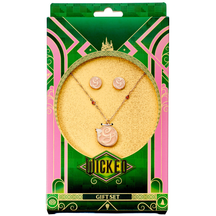 Wicked - Glinda Necklace and Stud Earrings Gift Set