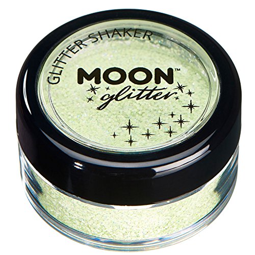 Smiffys Moon Glitter Pastel Glitter Shakers, Mint