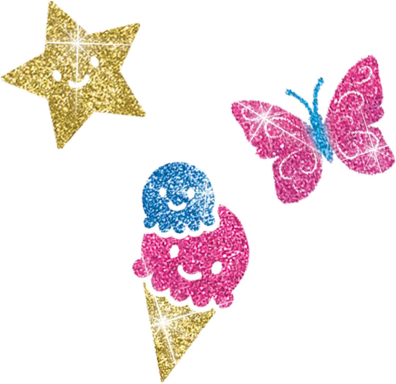 SES Creative 14142 Fashion glitter tattoos, Diverse Colours, Small