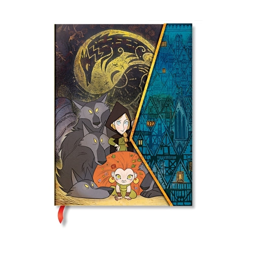 WolfWalkers (Irish Folklore Trilogy) Ultra Lined Hardcover Journal (Wrap Closure)