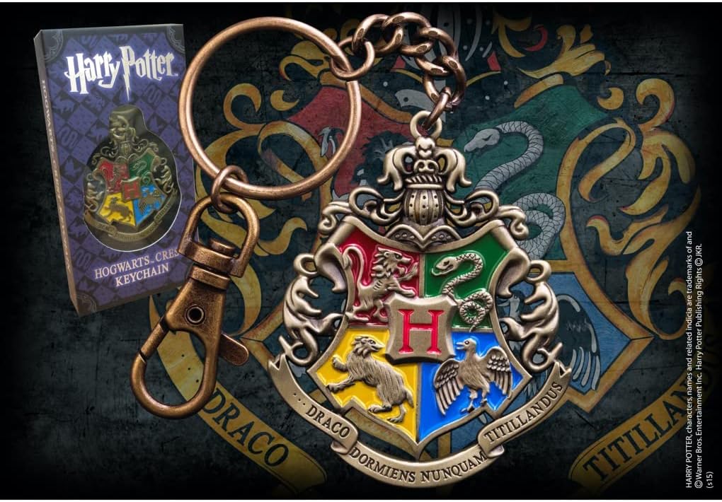 The Noble Collection Hogwarts Crest Keychain Harry Potter