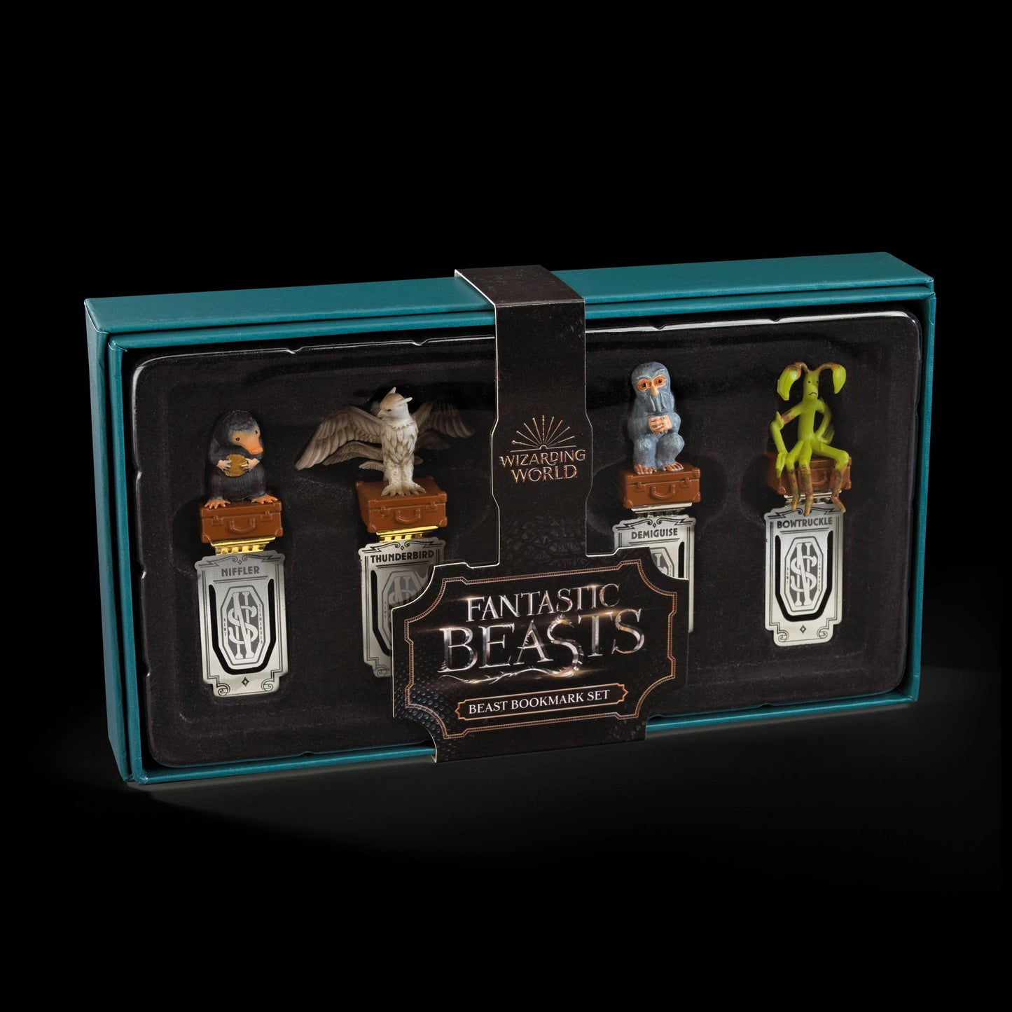 The Noble Collection Fantastic Beasts Bookmark Set - 3in (8cm) Set Of 4 Detailed Bookmarks - Officially Licensed Harry Potter Film Set Movie Stationery Gifts