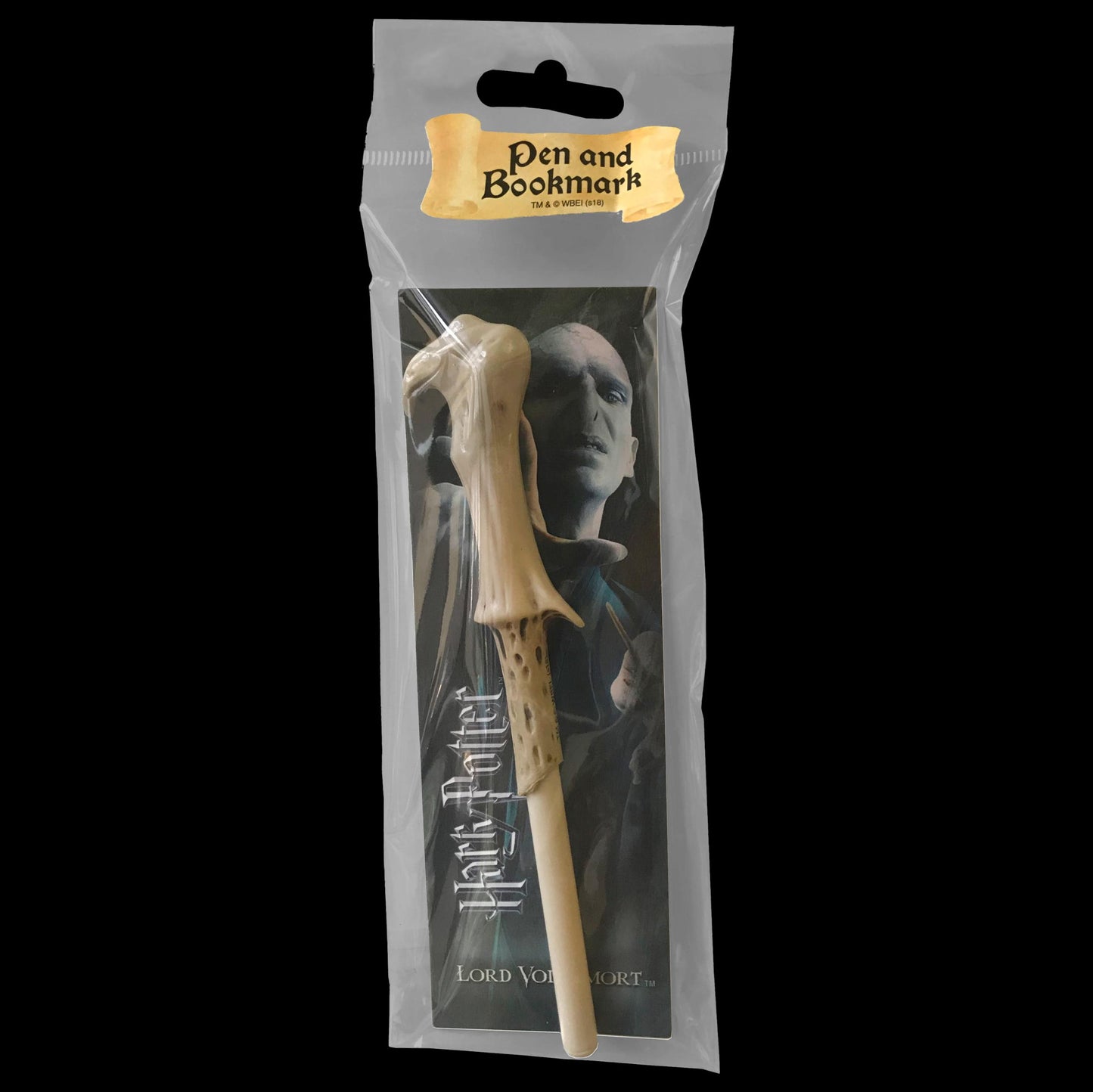 The Noble Collection Harry Potter Lord Voldemort Wand Pen and Bookmark - 9in (23cm) Stationery Pack - Officially Licensed Film Set Movie Props Wand Gifts