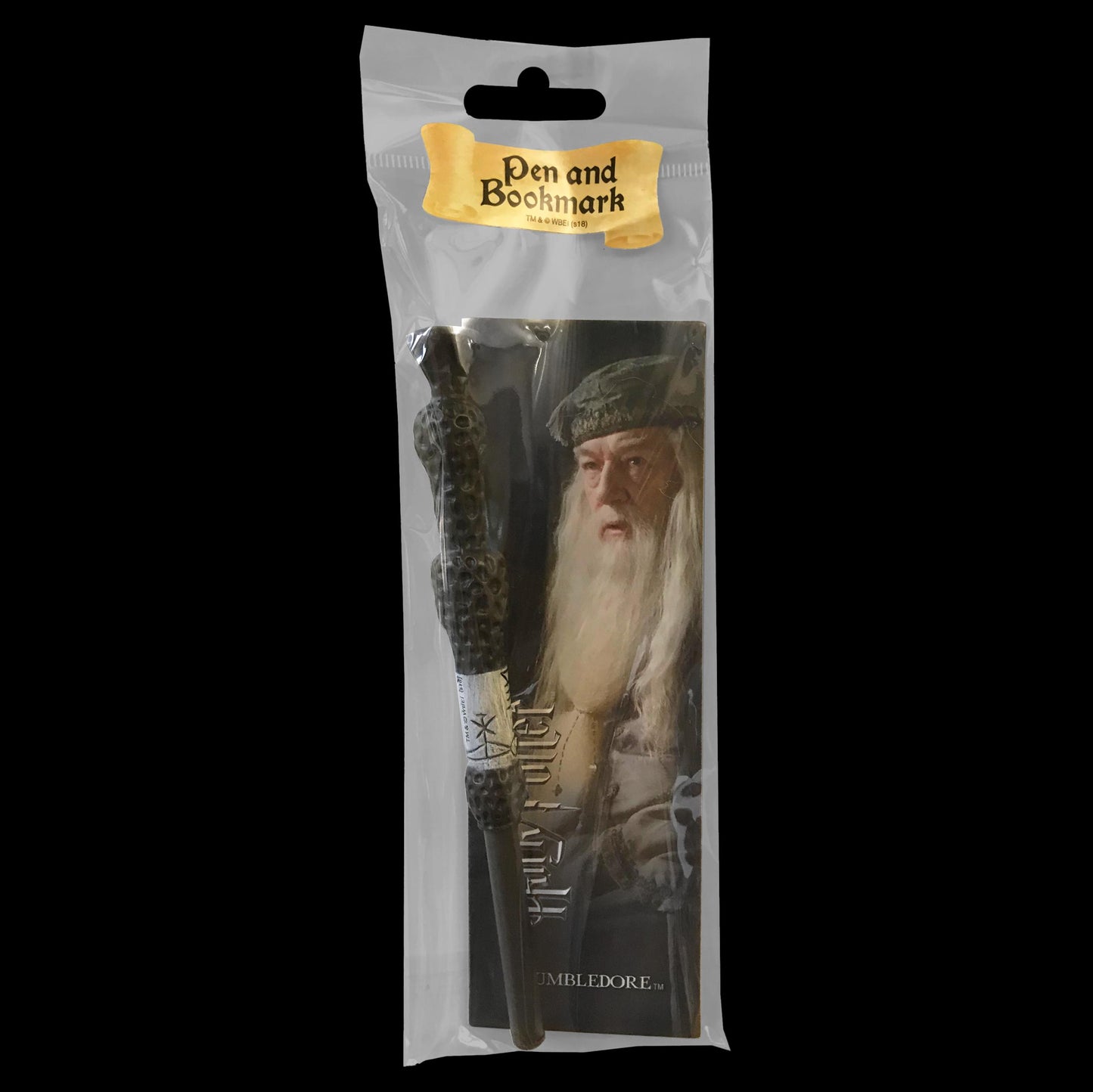 The Noble Collection Harry Potter Albus Dumbledore Wand Pen and Bookmark - 9in (23cm) Stationery Pack - Officially Licensed Film Set Movie Props Wand Gifts