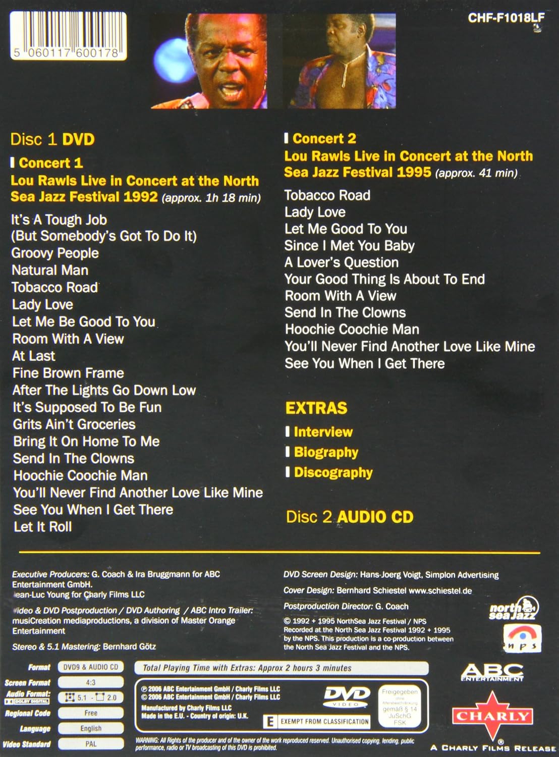 Lou Rawls - At the North Sea Festival (+ CD