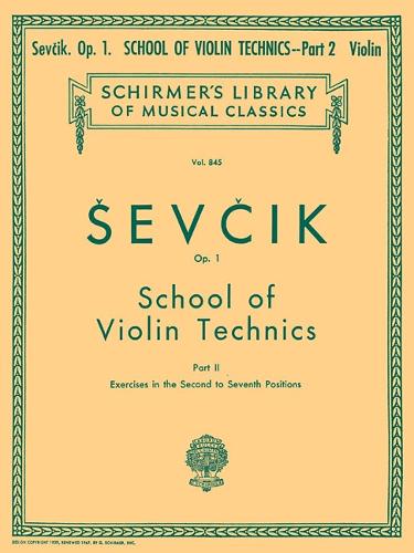 School of Violin Technics, Op. 1 - Book 2