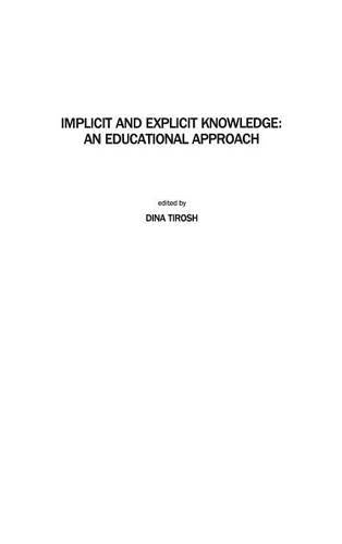Implicit & Explicit Knowledge