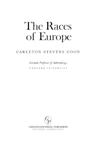 The Races of Europe