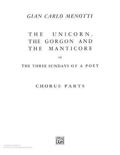 The Unicorn, the Gorgon and the Manticore