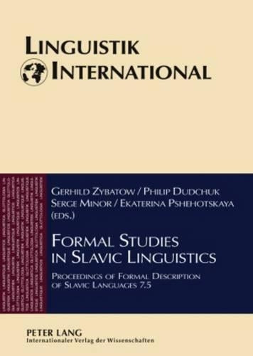 Formal Studies in Slavic Linguistics