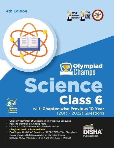 Olympiad Champs Science Class 6 with Chapter-Wise Previous 10 Year (2013 - 2022) Questions Complete Prep Guide with Theory, Pyqs, Past & Practice Exercise