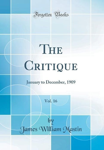 The Critique, Vol. 16