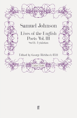 Lives of the English Poets Vol. III