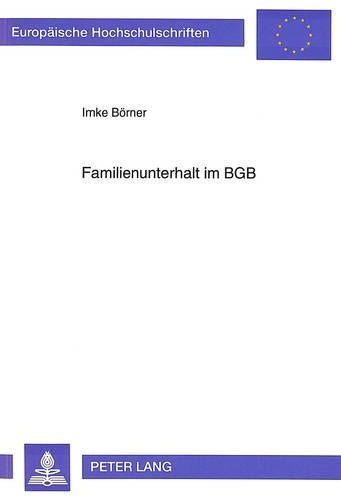 Familienunterhalt Im Bgb