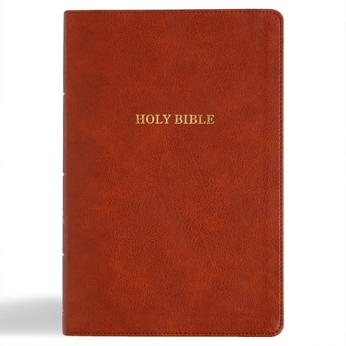 KJV Giant Print Reference Bible, Burnt Sienna Leathertouch, Indexed
