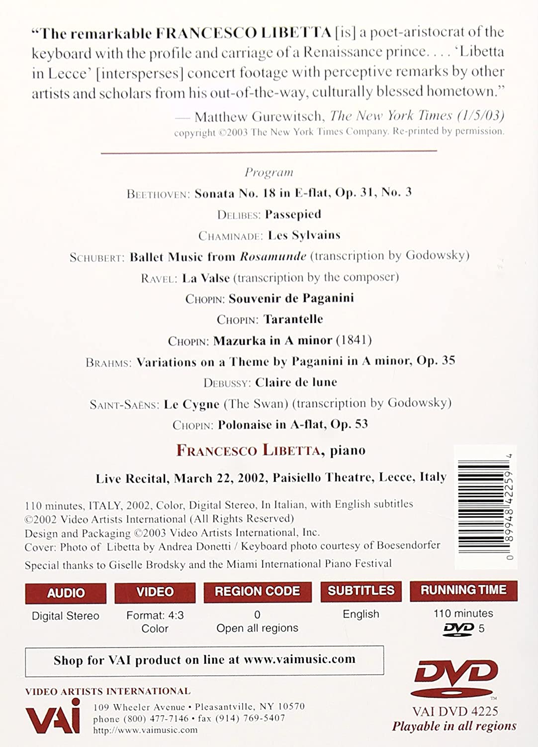 Francesco Libetta: The Art of the Virtuoso