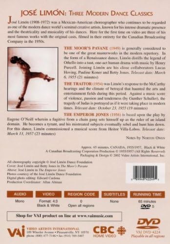 Jose Limon: Three Modern Dance Classics