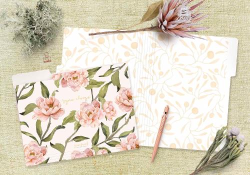 GraceLaced File Folders, 9 Count, 3 Each of 3 Designs, Rejoice, Pray, Give