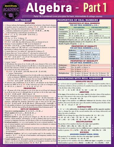 Algebra part 1