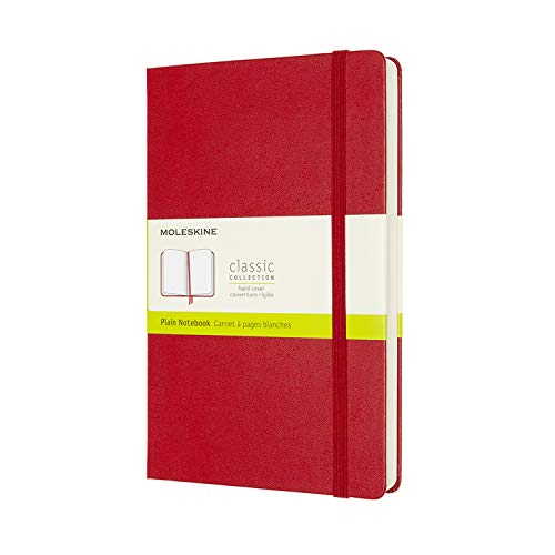 NTBK EXPANDED LARGE PLAIN SCARLET RED HARD COVER