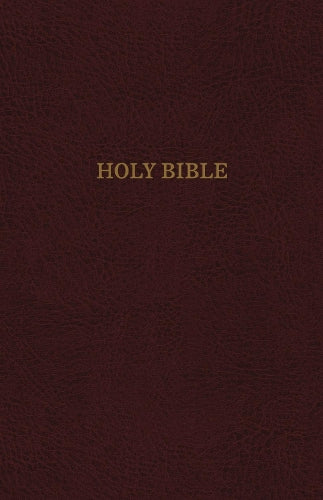 KJV Holy Bible: Personal Size Giant Print with 43,000 Cross References, Burgundy Bonded Leather, Red Letter, Comfort Print (Thumb Indexed): King James Version
