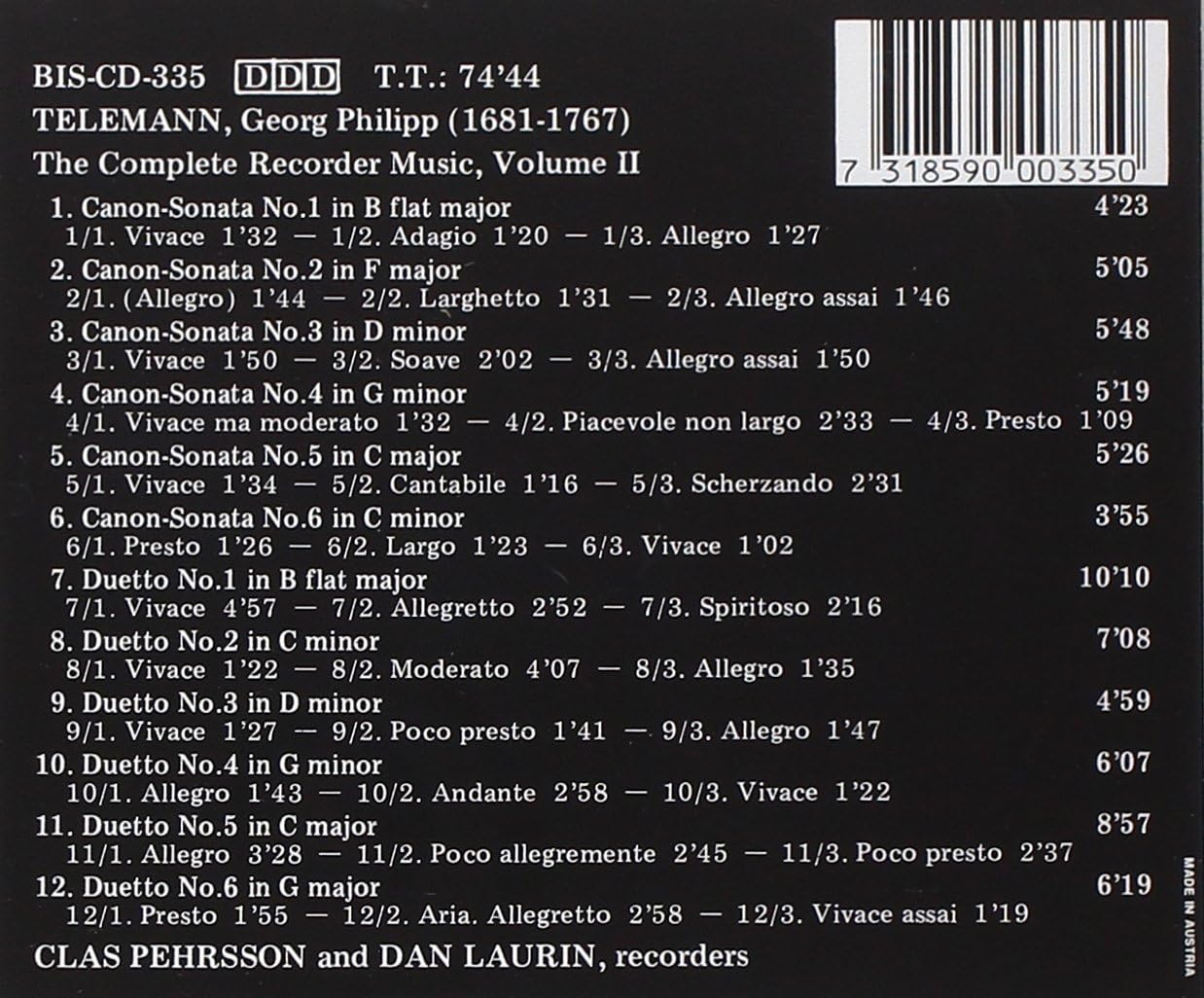 Recorder Duets Vol. 2 (Pehrsson, Laurin)