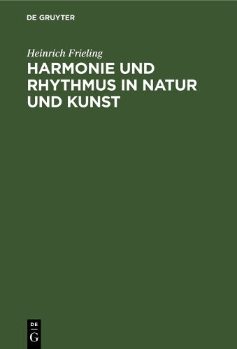 Harmonie und Rhythmus in Natur und Kunst (German Edition