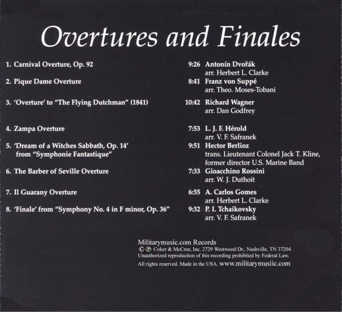 Overtures and Finales