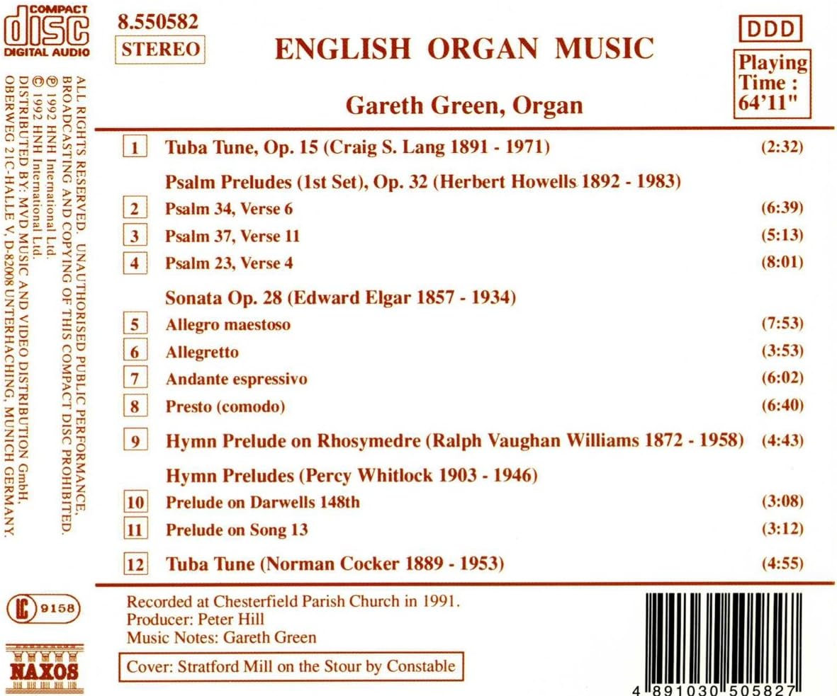 English Organ Music - Vol. 1 (Green)