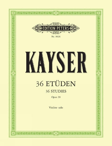 36 Etuden Op 20 Fur Violine