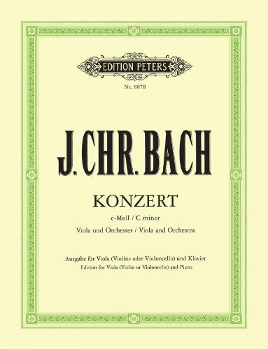 Bach: Viola Concerto in C minor (EP8878): Ausgabe für Viola und Klavier