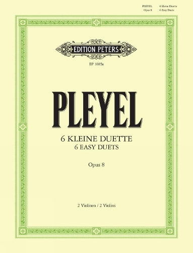 Ignace Pleyel: Duos(6) Op.8: Violin Duet: Instrumental Work