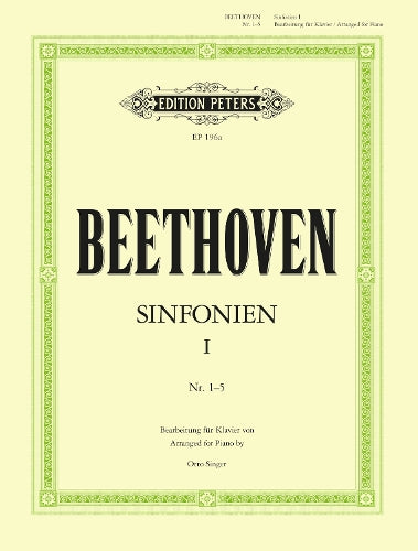 Beethoven: Symphonies Vol. 1, Nos. 1-5 arranged for piano (EP196A