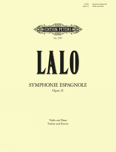 Symphonie Espagnole Op 21