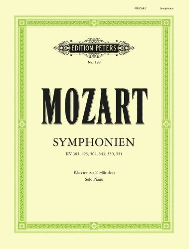 Symphonies Nos 3541 For Solo Piano