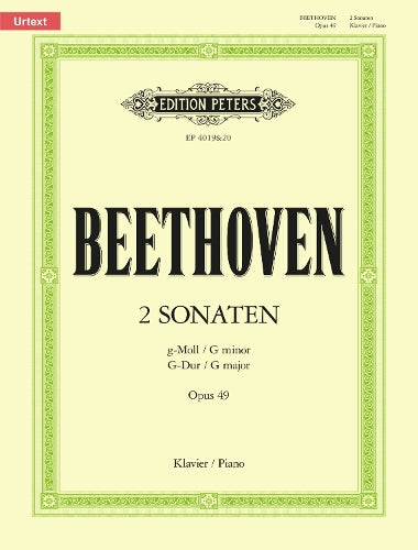 Beethoven: Sonatas in G min & G maj Op.49 Nos.1 & 2 (Piano Solo) (EP4019&20): Für Klavier zu zwei Händen