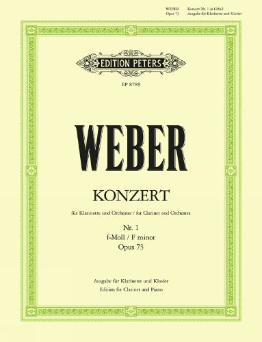 Clarinet Concerto No 1 In F Mi