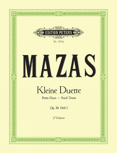 12 Little Duets Op 38 For 2 Violins Vol