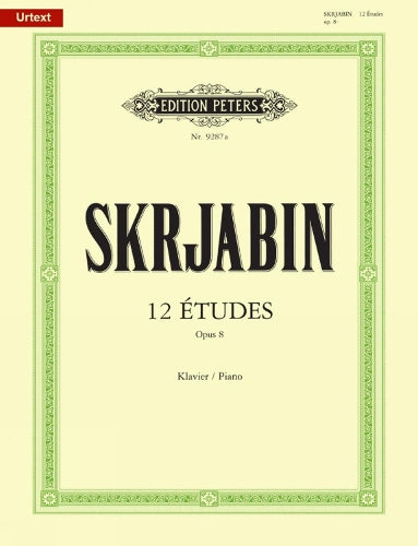 12 Études Op. 8 for Piano (Edition Peters