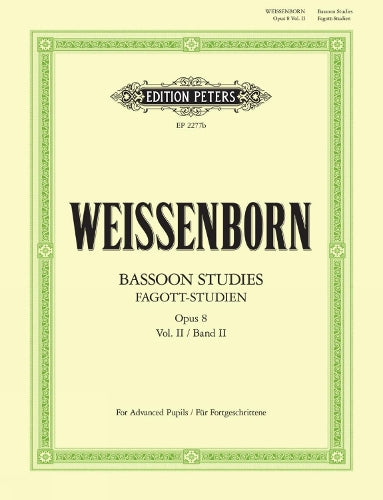 Weissenborn Bassoon Studies Op8 Vol2