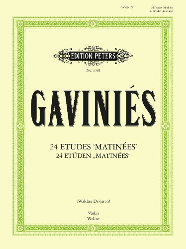 24 ETUDES MATINEES VIOLON