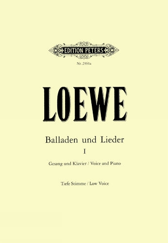 Loewe: 15 Ballads and Songs Vol.1 (Low Voice) (EP2961A