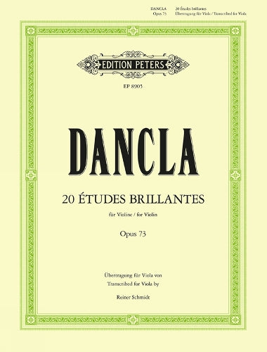 Charles Dancla-20 Etudes brillantes Op.73-Viola