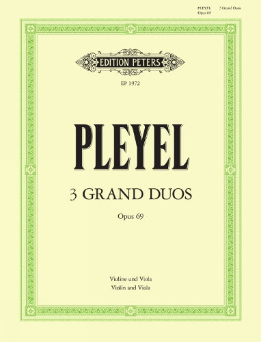 3 Grands Duos Op 69 Violin Viola