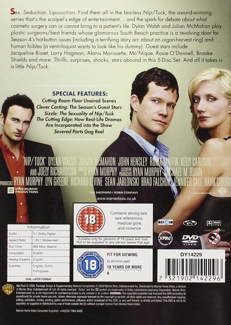 Nip/Tuck Complete Forth Season 4 DVD
